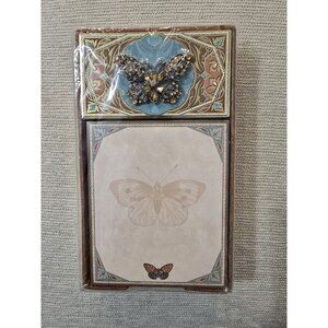 - NEW Sealed Punch Studio Embossed Butterfly Desk Memo Cube Stationary